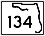 Straßenschild der Florida State Road 134