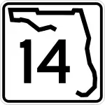 Straßenschild der Florida State Road 14