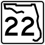 Straßenschild der Florida State Road 22