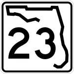 Straßenschild der Florida State Road 23