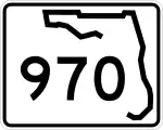 Straßenschild der Florida State Road 970