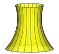 Hyperboloid mit 
  
    
      
        K
        <
        0
      
    
    {\displaystyle K<0}