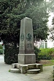 Denkmal der Forstcorps in der Friedrichstraße in Aschaffenburg