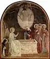 Fra Angelico: Die Drei Marien am Grabe Christi, um 1437–46, Fresko