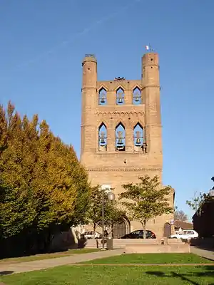 Glockengiebel in Villefranche-de-Lauragais, Haute-Garonne