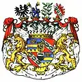 Wappen der der Grafen von Francken-Sierstorpff (1786) bei Alfred Freiherr von Krane