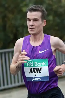 Arne GabiusRang dreizehn in 13:49,13 min