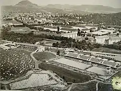 Luftbildaufnahme aus dem Jahr 1955