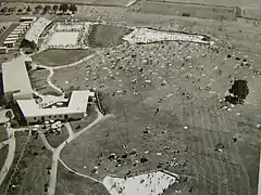 Luftbildaufnahme aus dem Jahr 1955