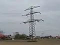 220-kV-Freileitung (Reichssammelschiene) der Elektrowerke Anfang der 1940er