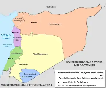 Französisches Mandat Syrien und Libanon (1922)