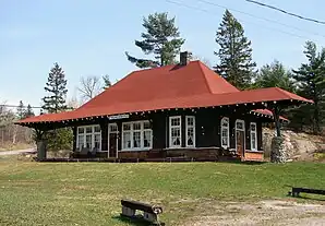 Der ehemalige Bahnhof von French River