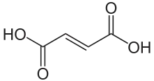 Strukturformel von Fumarsäure