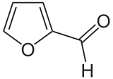 Strukturformel von Furfural