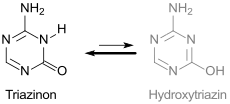 Gleichgewicht Triazinon-Hydroxytriazin