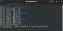 Screenshot von Gnome Terminal