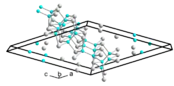 Kristallstruktur von Gallium(II)-tellurid