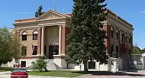 Garden County Courthouse in Oshkosh, gelistet im NRHP Nr. 89002231