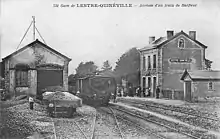 ehemaliger Bahnhof Lestre–Quinéville, von 1886 bis 1948 in Betrieb