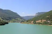 Der Gazivodasee im Kosovo