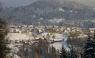 Ortschaft Batschuns mit Pfarrkirche