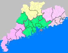 Greater Bay Area⁠A – grüne Zone, 2009