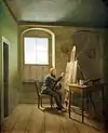 Caspar David Friedrich in seinem Atelier (Georg Friedrich Kersting, Fassung um 1811)