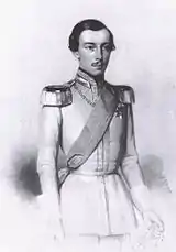 Prinz Georg von Preußen, links Altersbild und rechts um 1850