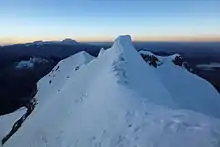 Sicht vom Gipfel des Huayna Potosi Richtung Illimani