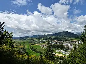 Blick von Südosten auf die Wimitzer Berge