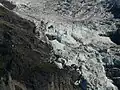 Glecksteinhütte, Oberer Grindelwaldgletscher (Blick vom Berggasthaus Waldspitze)