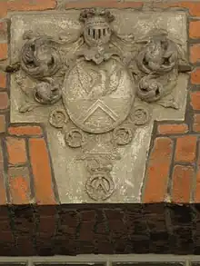 Wappen der Familie von Wickede mit Kleinod der Zirkelgesellschaft