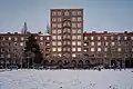 Hochhaus Glückauf am Geibelplatz in der Südstadt (Wilhelm Ziegler; Lage52.3626069.76317)