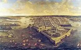 Valletta mit St. Elmo an der Spitze, unbekannter Künstler um 1800