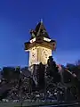 Uhrturm bei Nacht