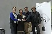 Die anwesenden Preisträger zur Verkündung der Grimme-Preis-Träger 2013 mit Michael Steinbrecher