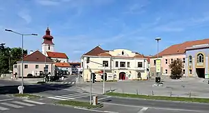 Hauptplatz bzw. Ortszentrum von Groß-Enzersdorf