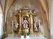 Altar im ehemaligen Chor