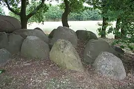 Der südliche Teil der Grabkammer, Blick von Westen