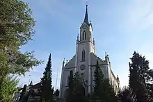 Grosswangen – Katholische Kirche St. Konrad: Nordfassade (Hauptfassade)