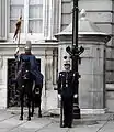 Guardia Real am Königlichen Palast in Madrid