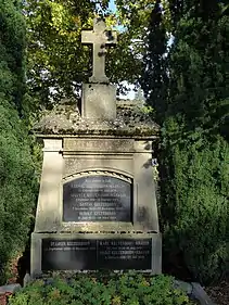 Gustav Kelterborn (1841–1908), Architekt, Grab auf dem Friedhof Wolfgottesacker, Basel