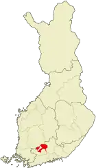 Lage von Hämeenlinna in Finnland