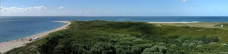 Blick von der Aussichtsplattform auf die Hörnum-Odde