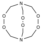 Struktur von Hexamethylentriperoxiddiamin