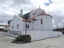 Die vom Hagel beschädigte Holy Trinity Anglican Church, Woolloongabba 2014.