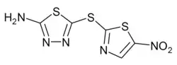 Strukturformel von Halicin