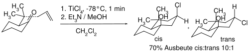 Scheme 7. Halo-Prins reaction