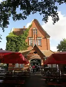 Das ehemalige Bahnhofsgebäude Rübenkamp ist heute ein Restaurant