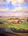 Dorf unter Sommerhimmel (Ölgemälde, 1920)